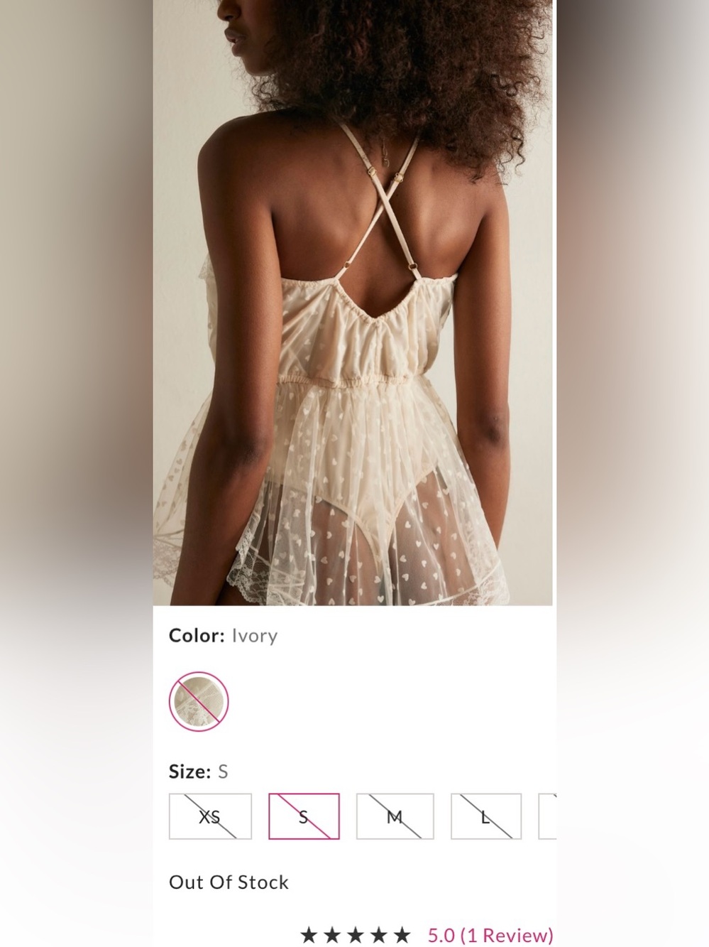 Intimately by Free People ~ Sweet Sugar Bodysuit ~ Ivory ~ Small ~ *NWT* - Picture 8 of 13